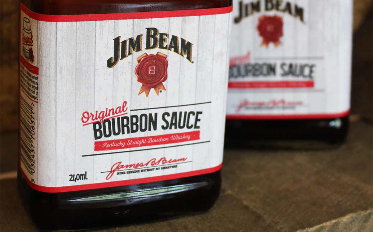 Jim Beam bourbon sauce adopts bespoke bottle design