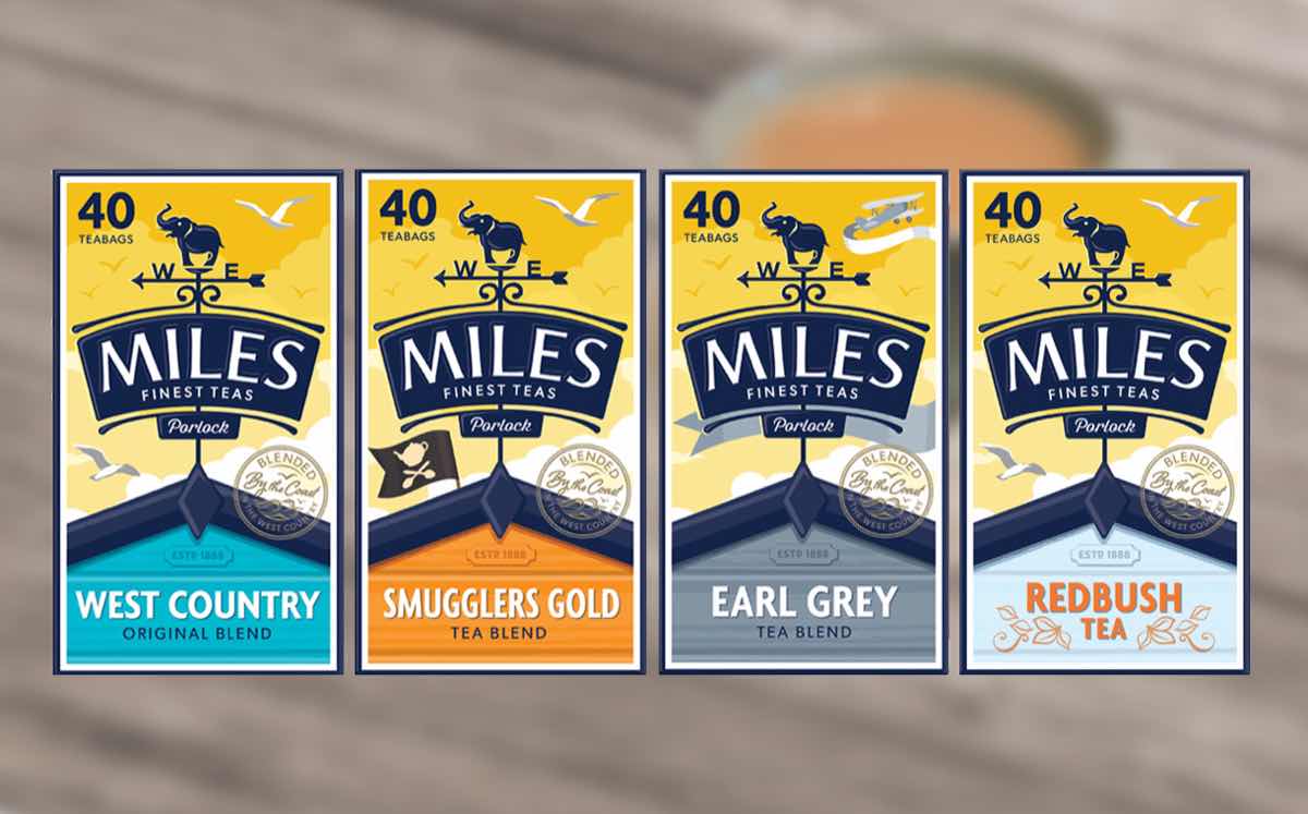 Tea producer Miles launches new design across range of teas