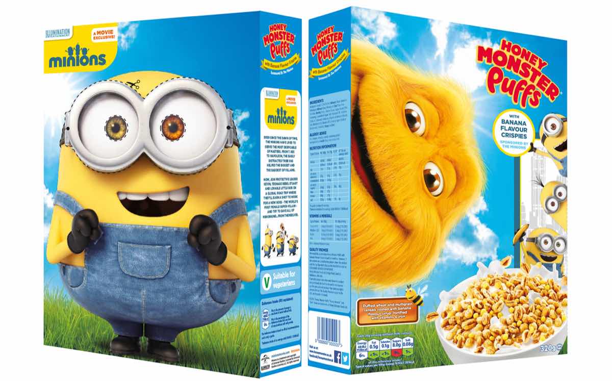 Licensing partnership puts Minions on Honey Monster Puffs