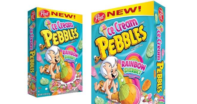 Post Foods launches new sherbet-flavoured Ice Cream Pebbles cereal