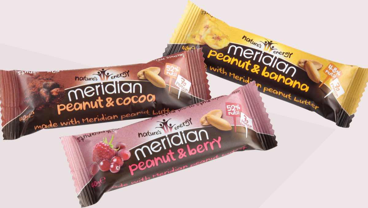 Meridian Foods add three new nut snack bar variants