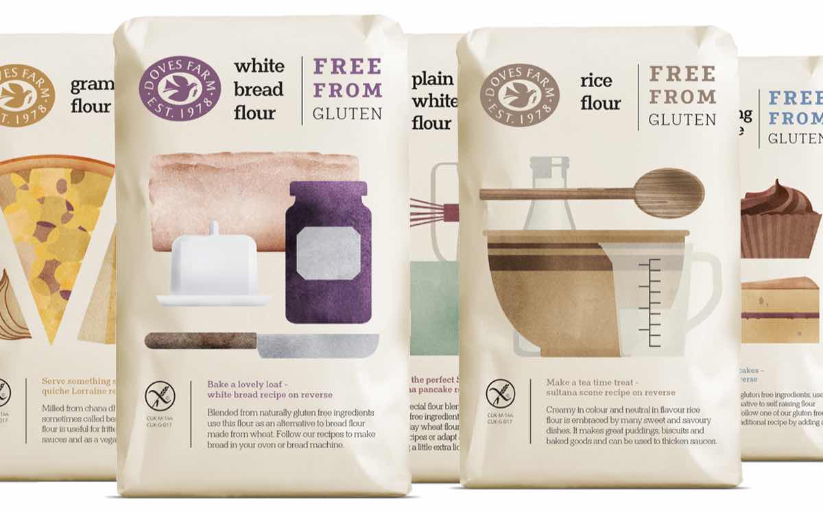 Doves Farm adopts new design for free-from packaging