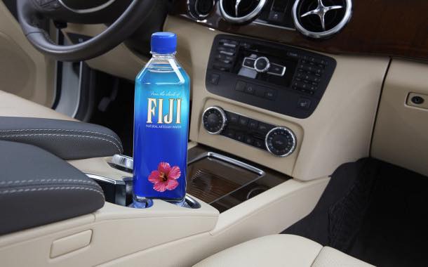 FIJI Water's new slim and sleek bottle look