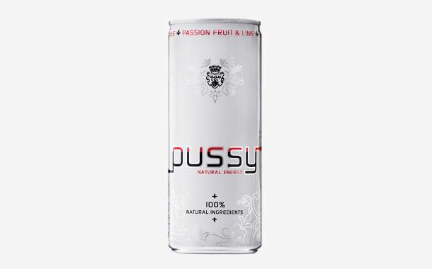 New cans outline Pussy energy drinks' 'outrageous' positioning