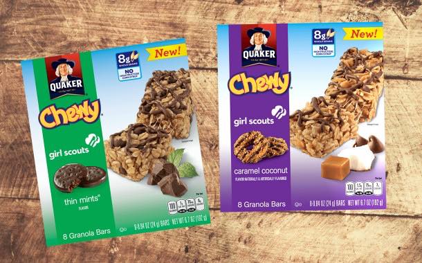 Quaker Oats and Girl Scouts team up on granola bar flavours