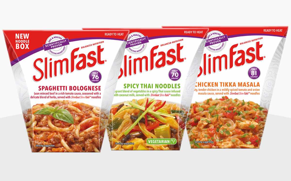 SlimFast relaunches weight loss brand with new noodle boxes