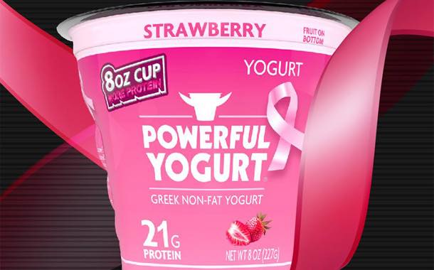 Powerful Yogurt turns pink in aid of breast cancer awareness