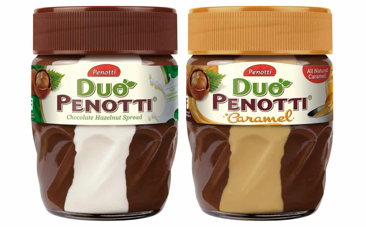 Duo Penotti unveils chocolate hazelnut 'combination spreads'