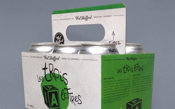 Canadian brewer debuts carrier carton with pull-out handle