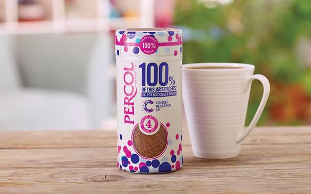 Percol Coffee unveils new instant coffee for Cancer Research UK