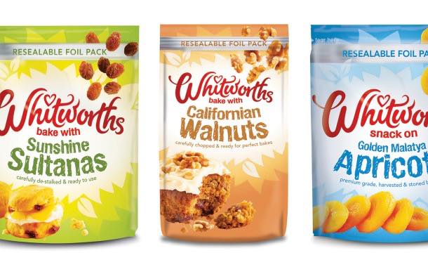 Whitworths redesigns snacking and baking lines' packaging