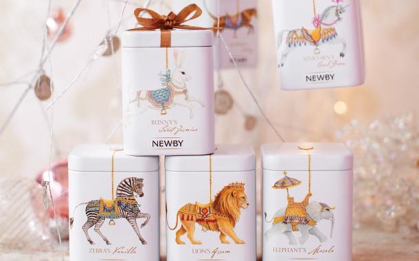 Newby Teas produces 'carousel' collection of festive tea tins