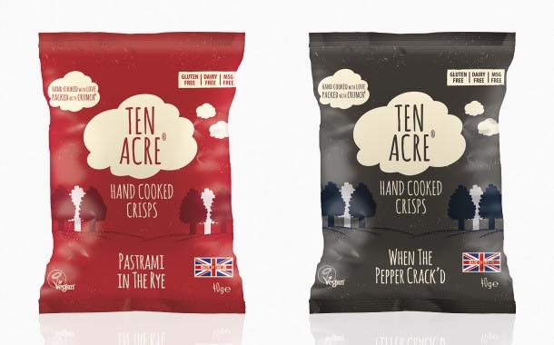 Snack brand Ten Acre launches two new free-from crisp varieties