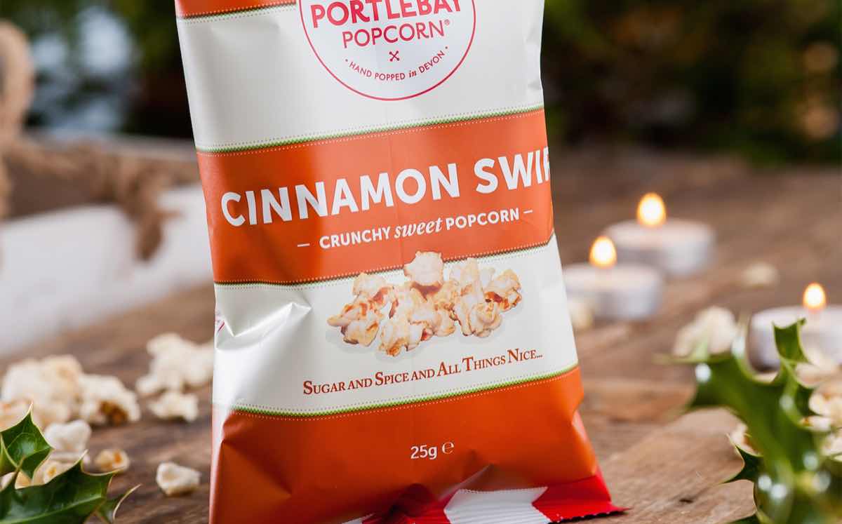 Portlebay Popcorn launches seasonal cinnamon swirl variety