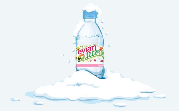 Evian-jito is one of three new packaging designs released this month.