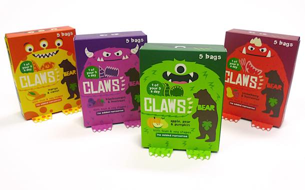 Snack brand Bear adds fruit and veg combinations for children