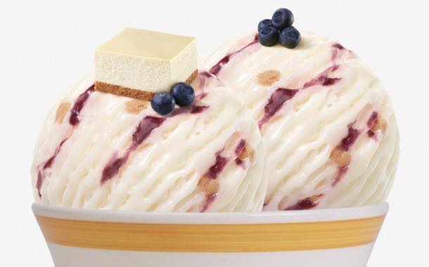 Mövenpick adds American-style blueberry cheesecake ice cream