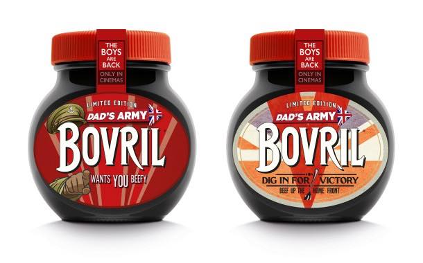 Bovril unveils packaging design to mark Dad's Army film release