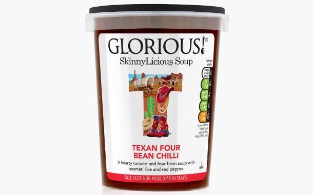 Soup brand Glorious! adds new Texan four bean chilli variant