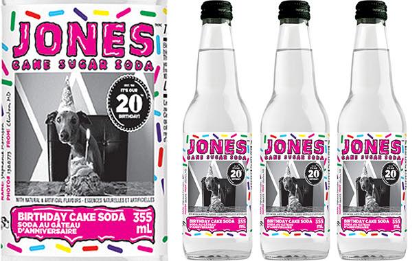 Jones Soda marks 20th year with birthday cake-flavoured soda