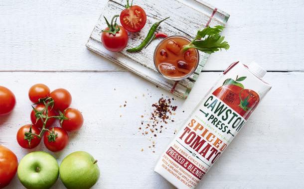 Cawston Press adds spicy tomato flavour to existing juice range