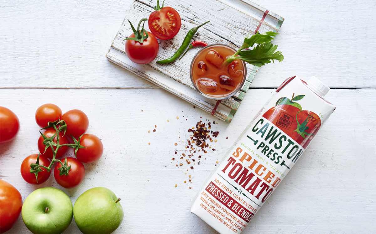 Cawston Press adds spicy tomato flavour to existing juice range