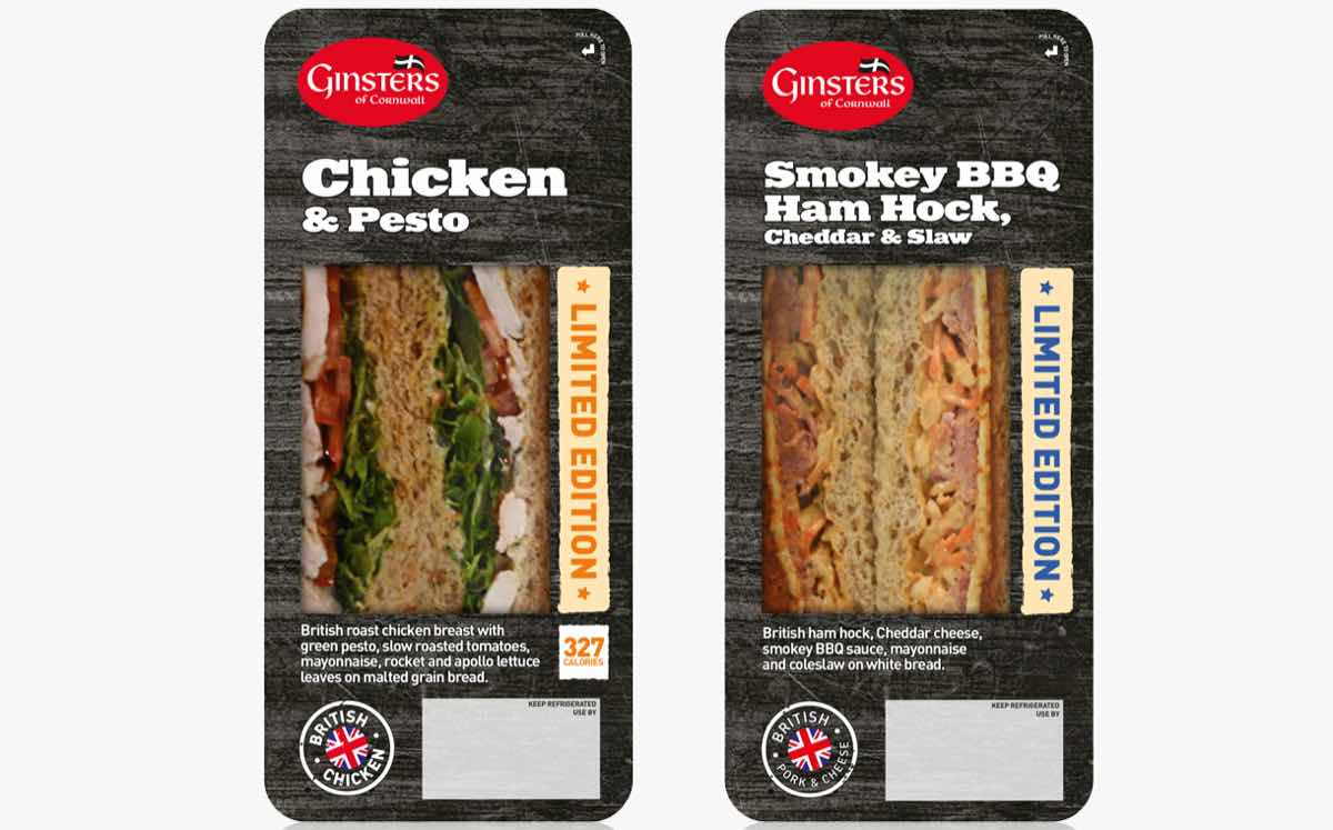 Ginsters launches two limited-edition sandwich flavours