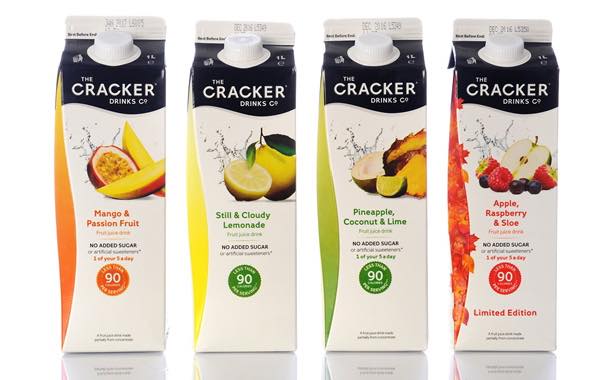 Cracker Drinks launches range of 'adult juice drinks' in four flavours