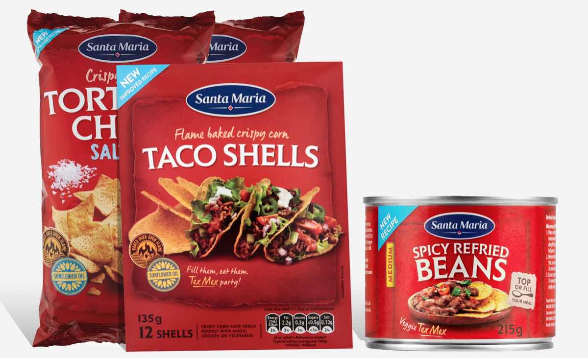 Santa Maria rolls out 'clean and bold' new look for Tex-Mex range...