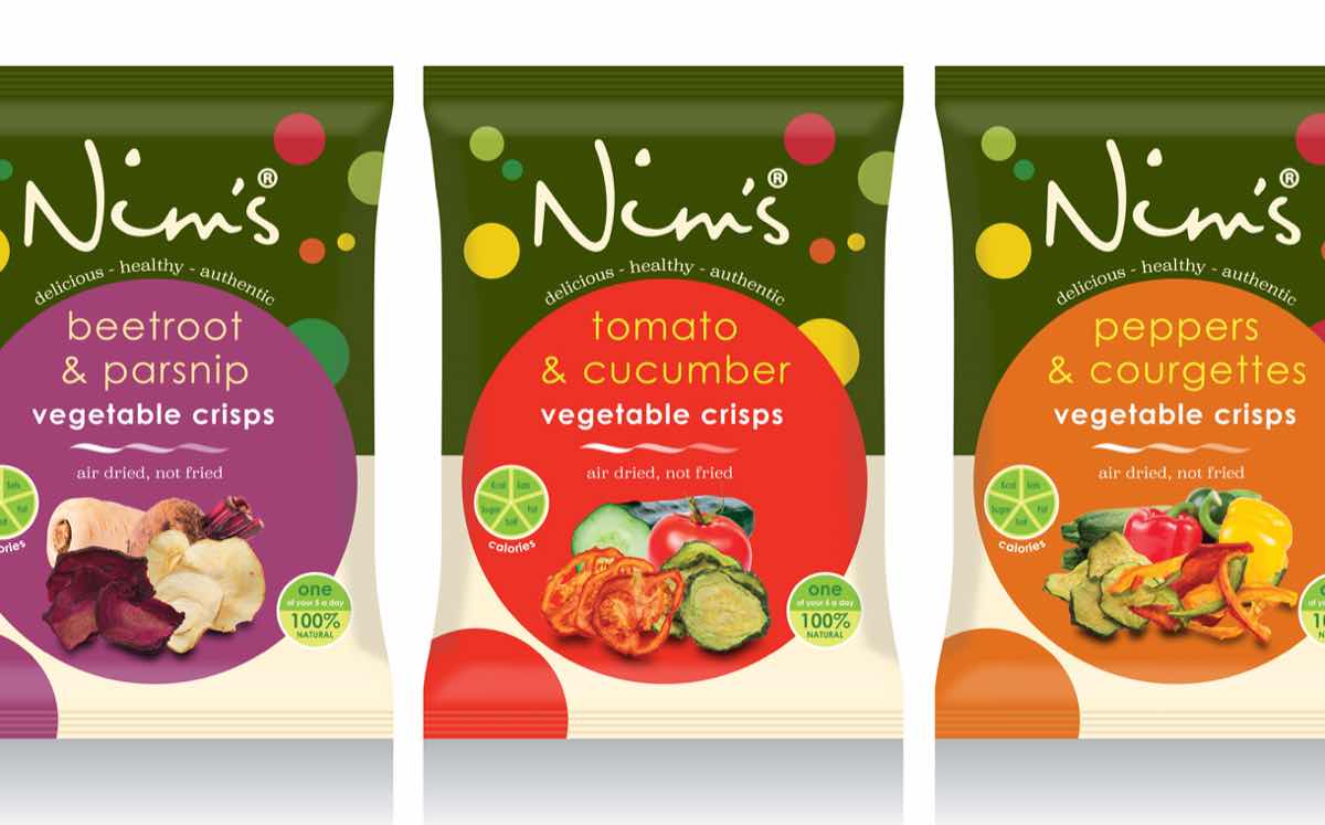 Nim's Fruit Crisps launches UK's 'first air-dried vegetable crisps'
