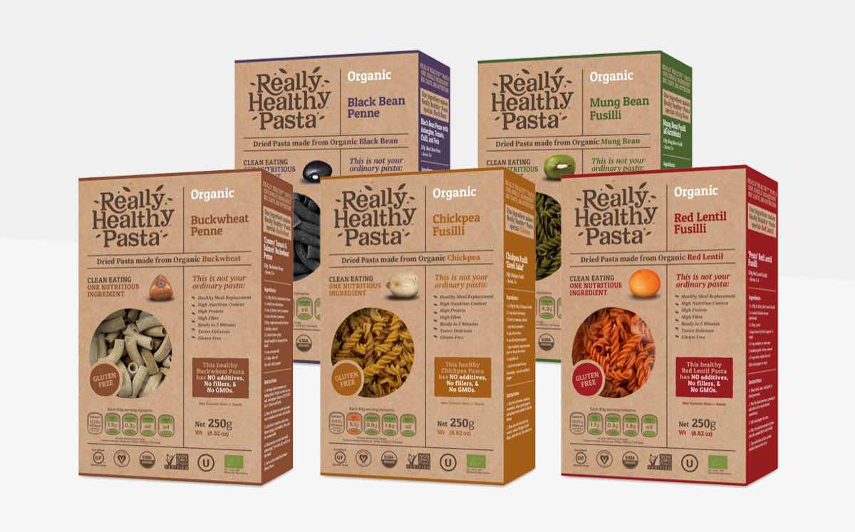 Really Healthy Pasta to unveil range of free-from legume pastas