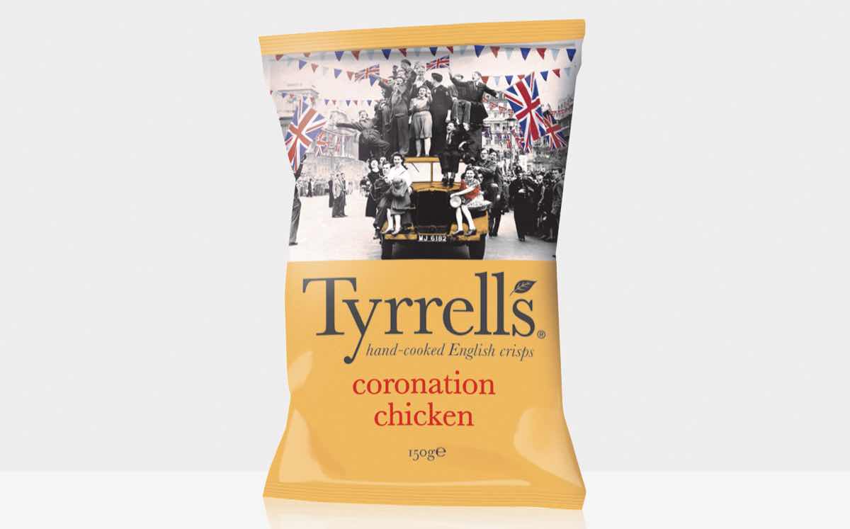 Tyrrells marks Queen's birthday with coronation chicken flavour