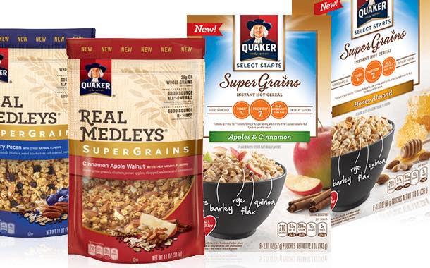 Quaker launches new breakfast options with 'supergrains'