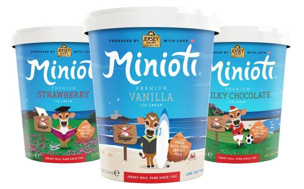 Minioti launches sugar-free kids' ice cream made from Jersey milk