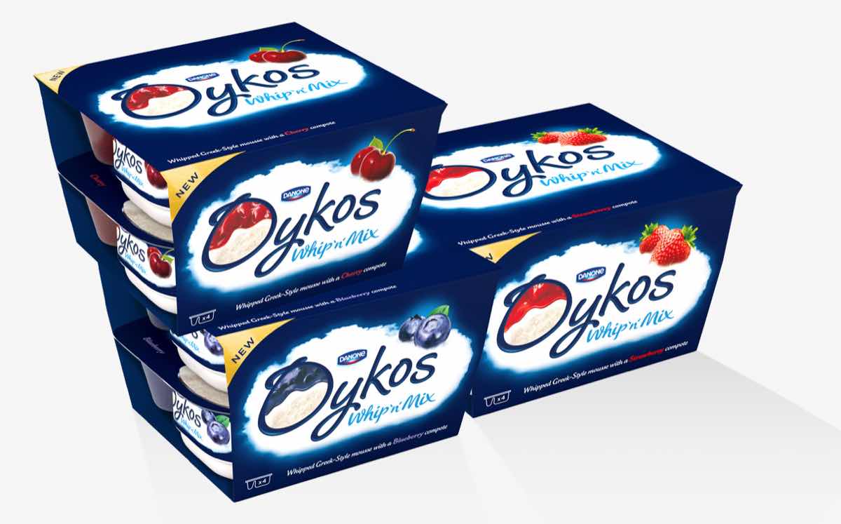 Danone launches 'indulgent' line-up of Oykos Whip'n'Mix mousses