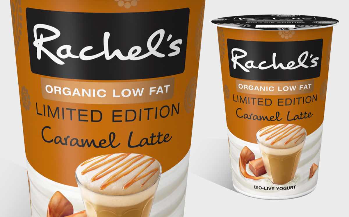 Rachel's launches 'seductively smooth' caramel latte yogurt
