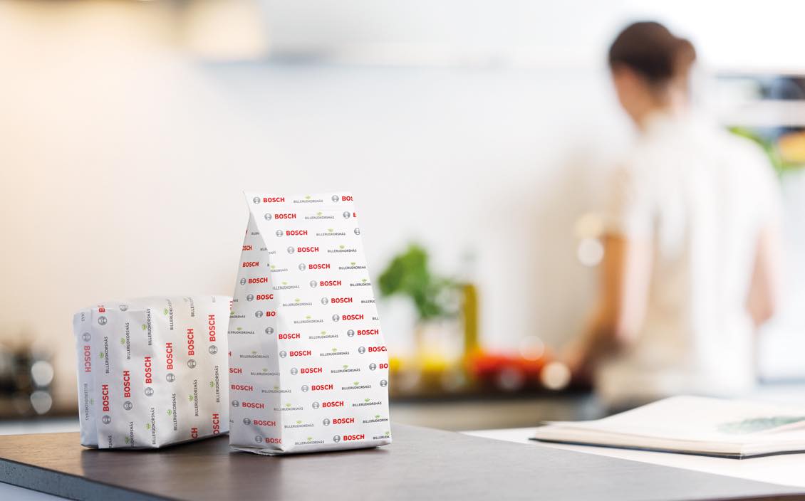Bosch unveils 'first sealed paper packaging' for dry food