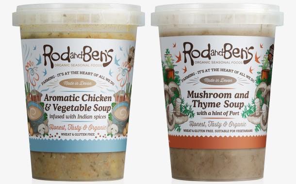 Rod & Ben's launches two-flavour range of organic summer soups