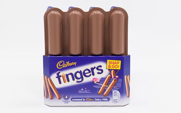 Burton's Biscuits develops 'snap-and-go' pack for Cadbury Fingers