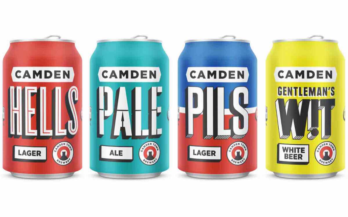 The refresh applies to Camden Town's range of cans, as well as its bottles.