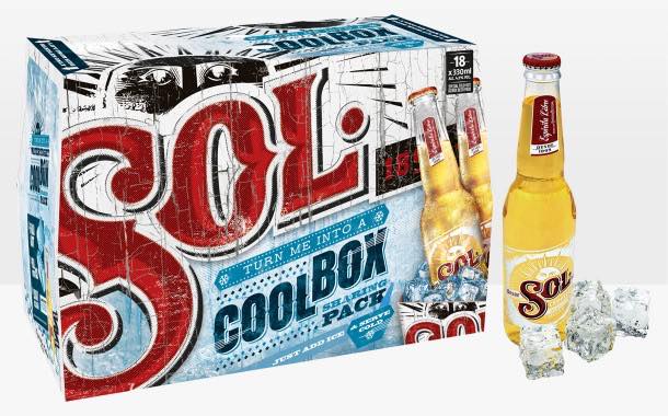 Heineken launches boxes of Sol that open out into a cool box