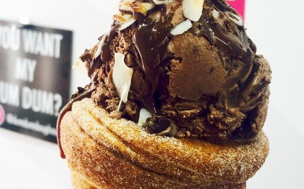 Dum Dum Doughnuts launches ice-cream filled doughnut cone