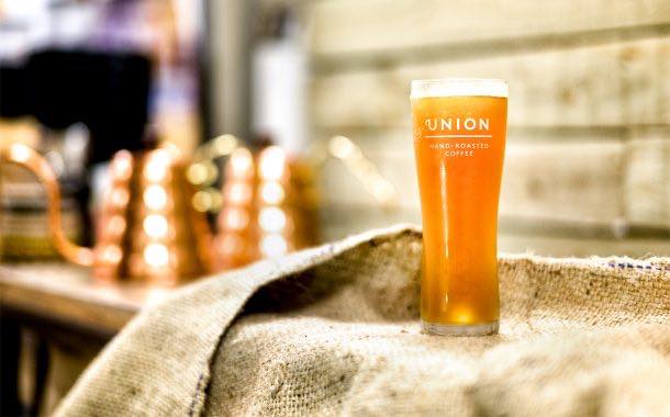 Union Coffee offers kegged tea made from pulped coffee cherries