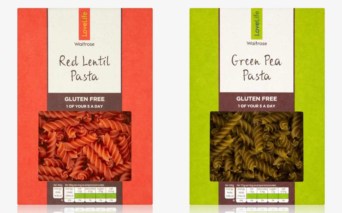 Waitrose launches new pasta in boxes made from food waste