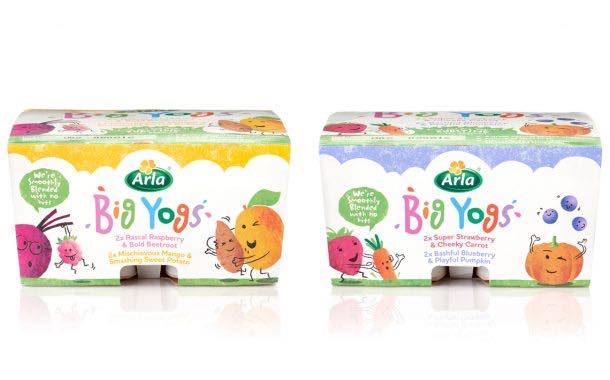 Arla launches fruit and vegetable combination yogurts for children