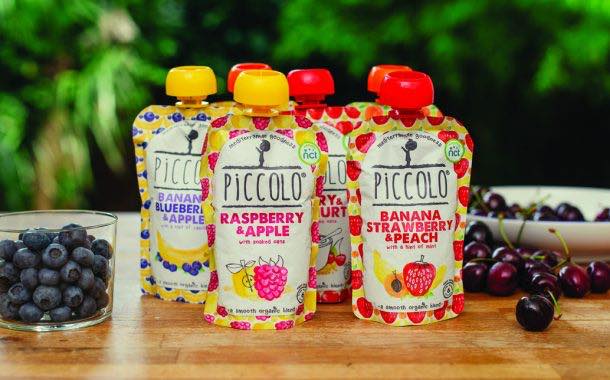 Organic baby food company Piccolo adds stage-one pouches