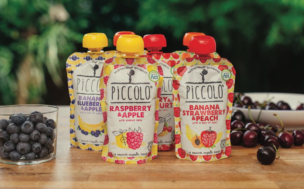 Organic baby food company Piccolo adds stage-one pouches