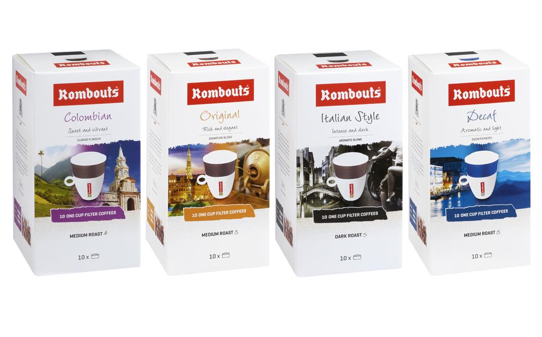 Rombouts debuts new look for its range of one-cup filter coffees