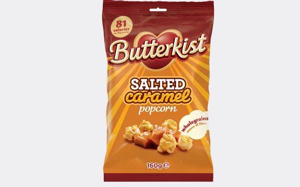 Butterkist relaunches salted caramel popcorn