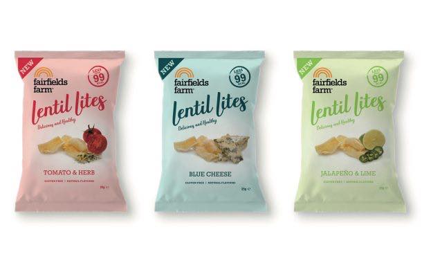 Fairfields Farm launches 'low-fat, low-calorie' Lentil Lites snack